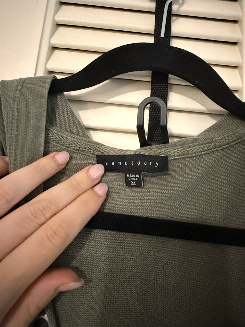 Sanctuary Olive hoodie shirt